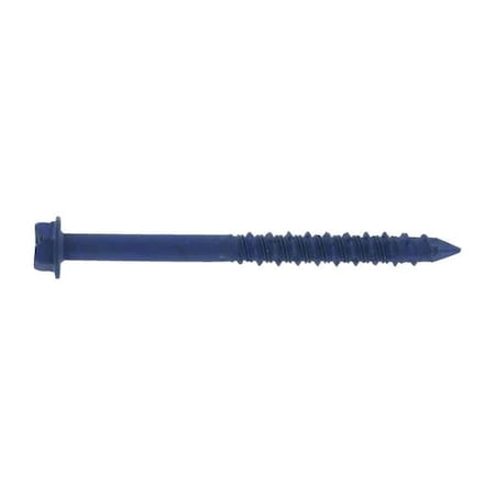 Tapcon 3/16-inch x 2-3/4-inch Climaseal Blue Slotted Hex Head Concrete Screw Anchors w/Drill Bit, 100PK 3040C